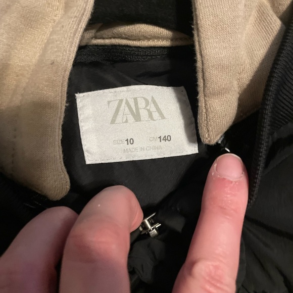 Zara Kids Black and Gray Puffer Jacket - Picture 7 of 7
